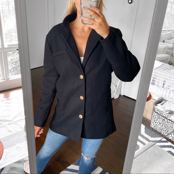 🖤 ELEGANT CONTEMPORARY BLACK COAT! - Picture 3 of 12